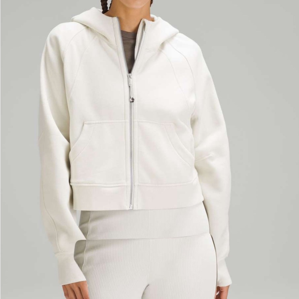 NWT Lululemon Scuba Oversized Full Zip size XS/S Bone
